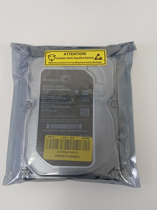1TB SEAGATE ST1000DM003 : 1000.2 GB  3.5 INCH SATA HDD  7200 RPM